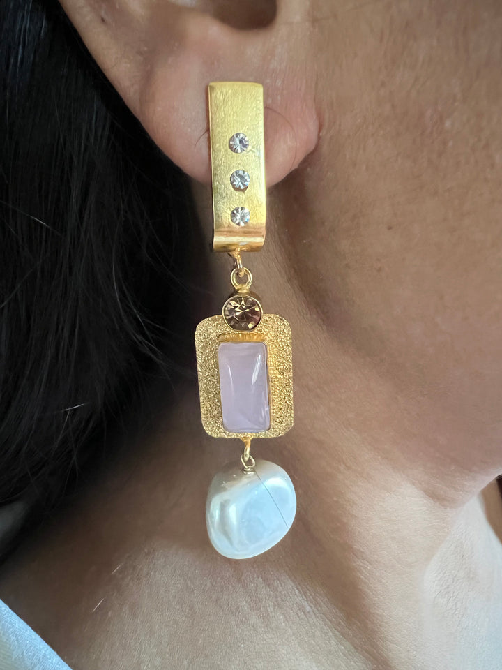 Statement Earrings with High-Quality Materials