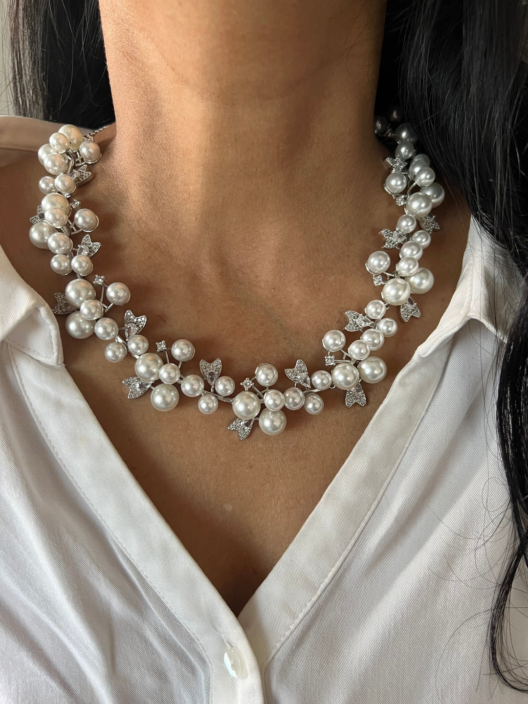 Classy Pearl and Diamond Necklace Set - Unmatched Quality and Style