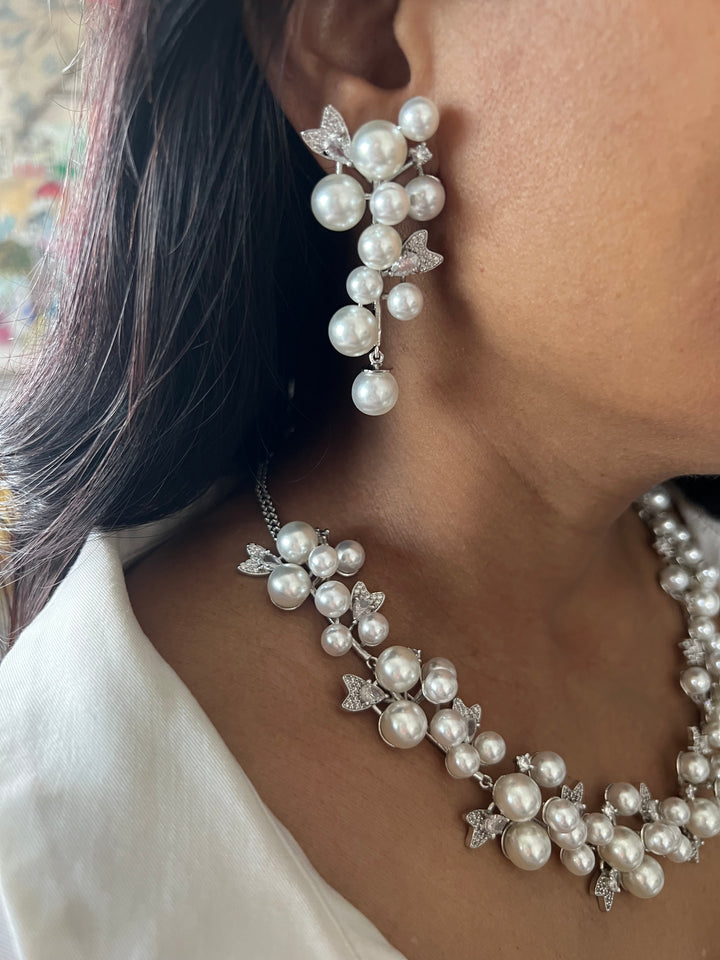 Classy Pearl and Diamond Necklace Set - Unmatched Quality and Style