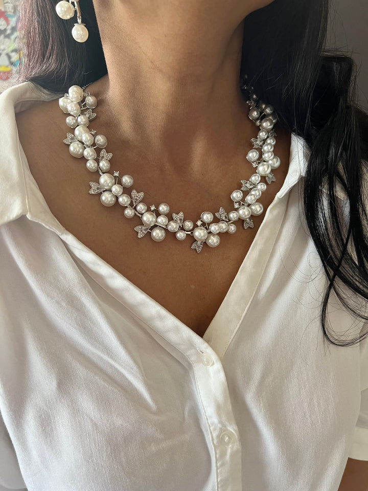 Classy Pearl and Diamond Necklace Set - Unmatched Quality and Style