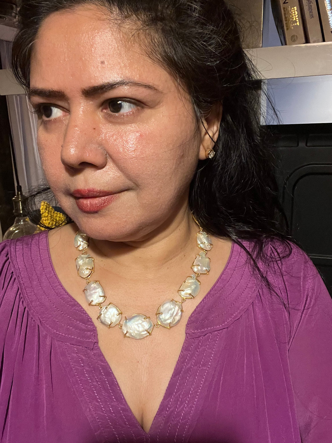 Natural Baroque Pearl Necklace – SHIVKA