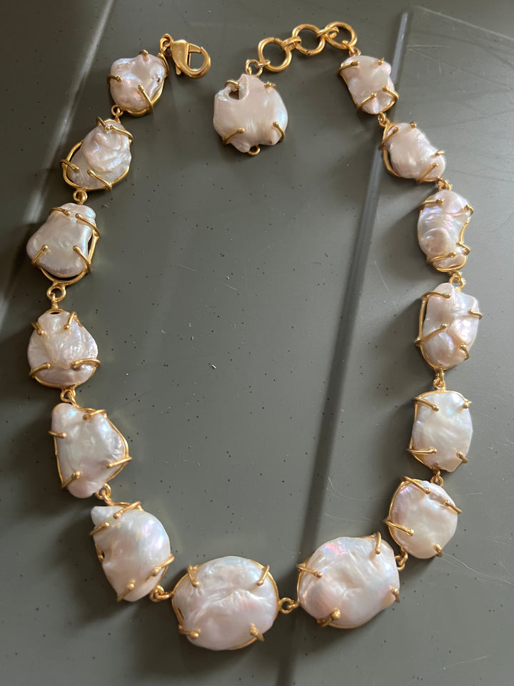 Natural Baroque Pearl Necklace – SHIVKA