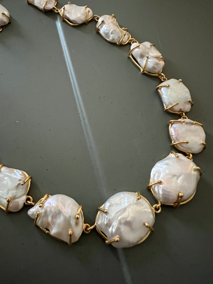 Natural Baroque Pearl Necklace – SHIVKA
