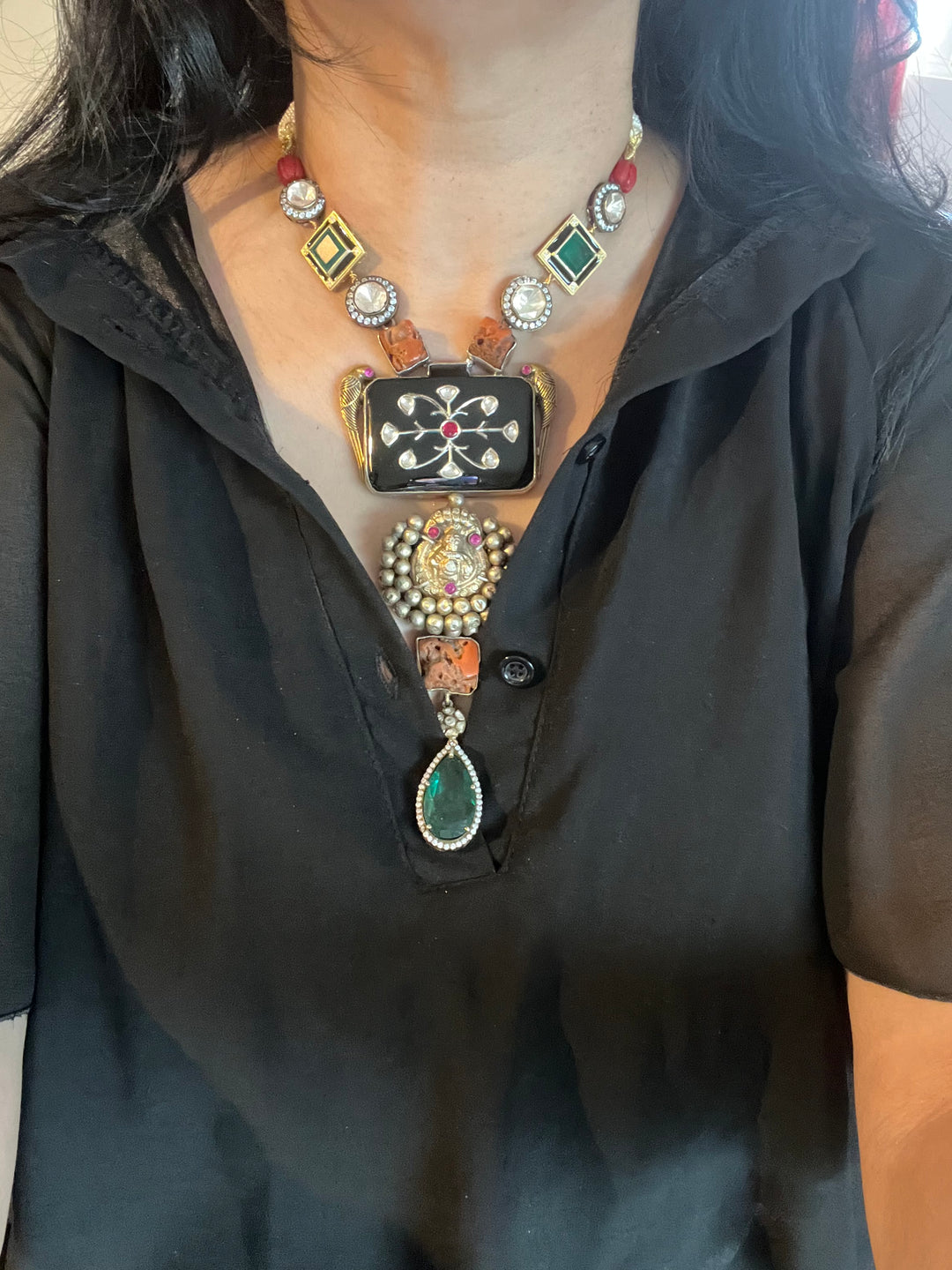 Exquisite 925 Silver Fusion Jewelry Set