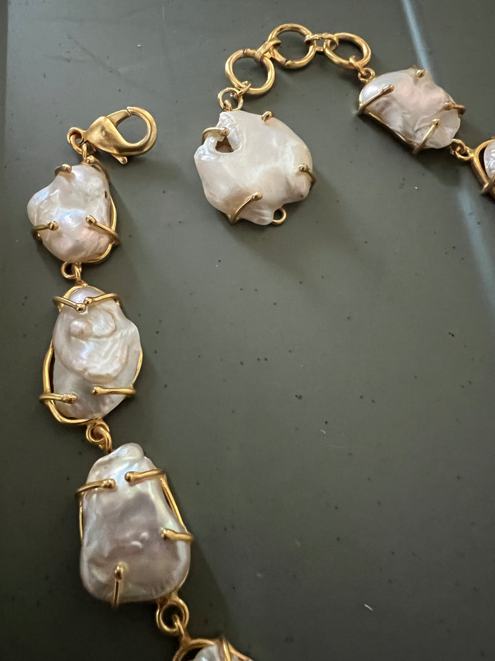 Natural Baroque Pearl Necklace – SHIVKA