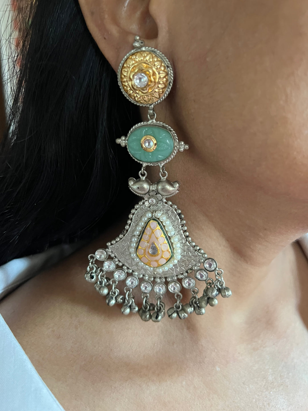 Statement Earrings with High-Quality Materials