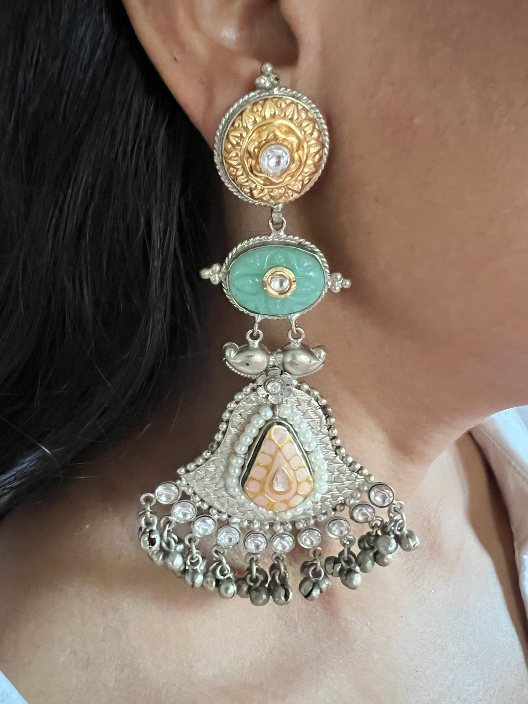Statement Earrings with High-Quality Materials