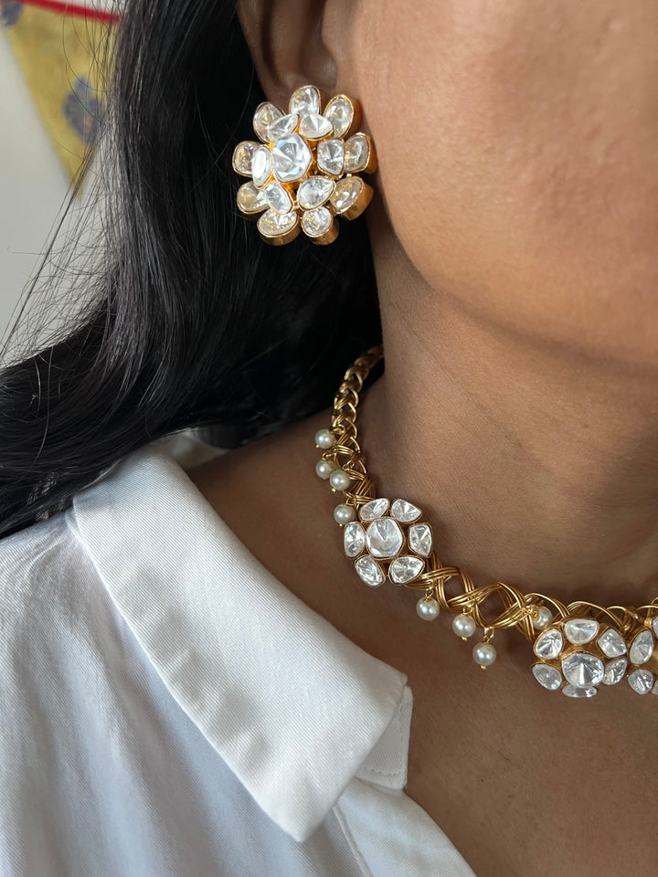 Designer Kundan Hasli Necklace Set - Unmatched Quality and Style