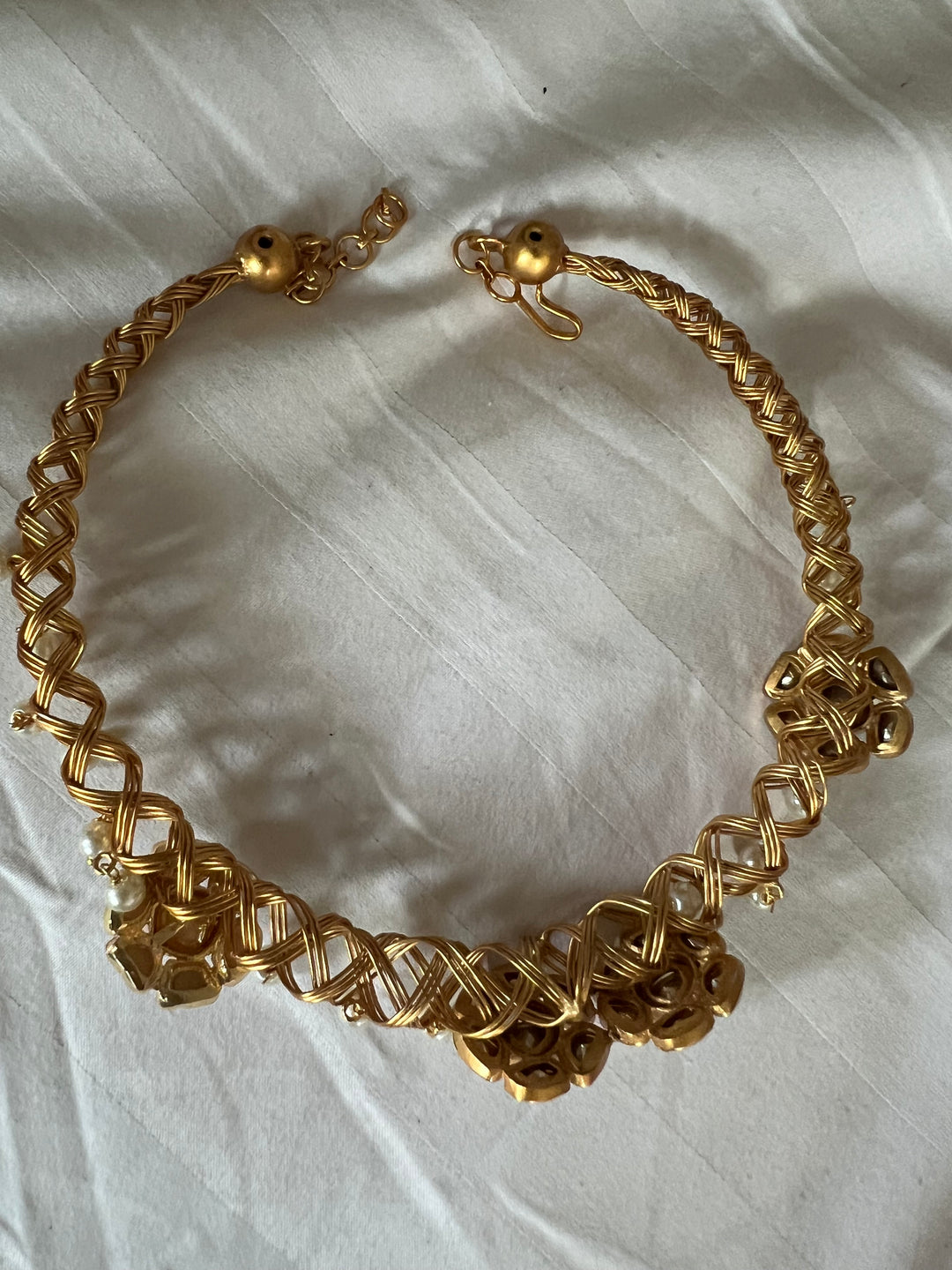 Designer Kundan Hasli Necklace Set - Unmatched Quality and Style