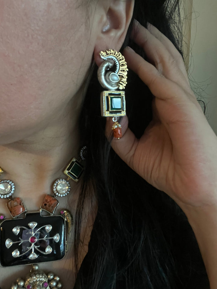 Exquisite 925 Silver Fusion Jewelry Set