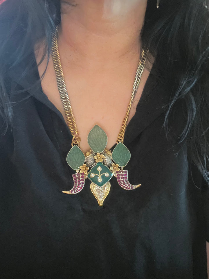 Exquisite 925 Silver Fusion Jewelry Set