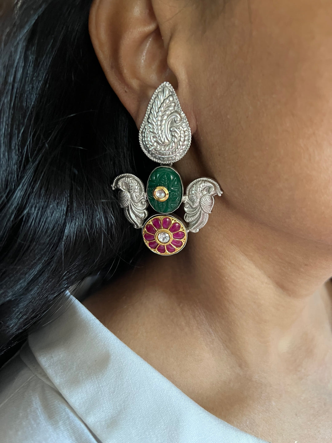 Statement Earrings with High-Quality Materials