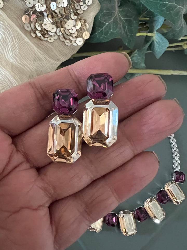 Exquisite Austrian Crystal Necklace Set: Designer Premium Quality