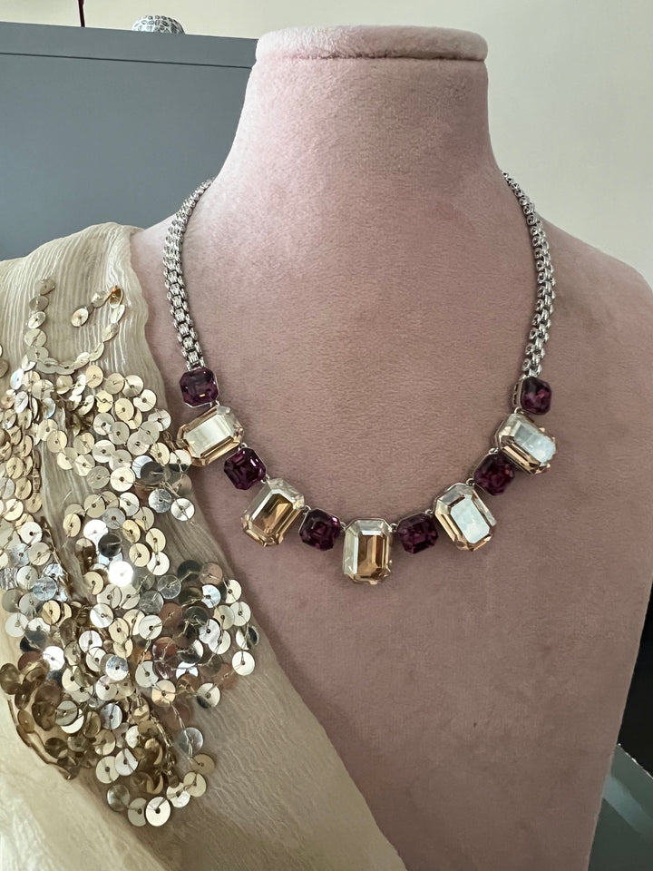 Exquisite Austrian Crystal Necklace Set: Designer Premium Quality