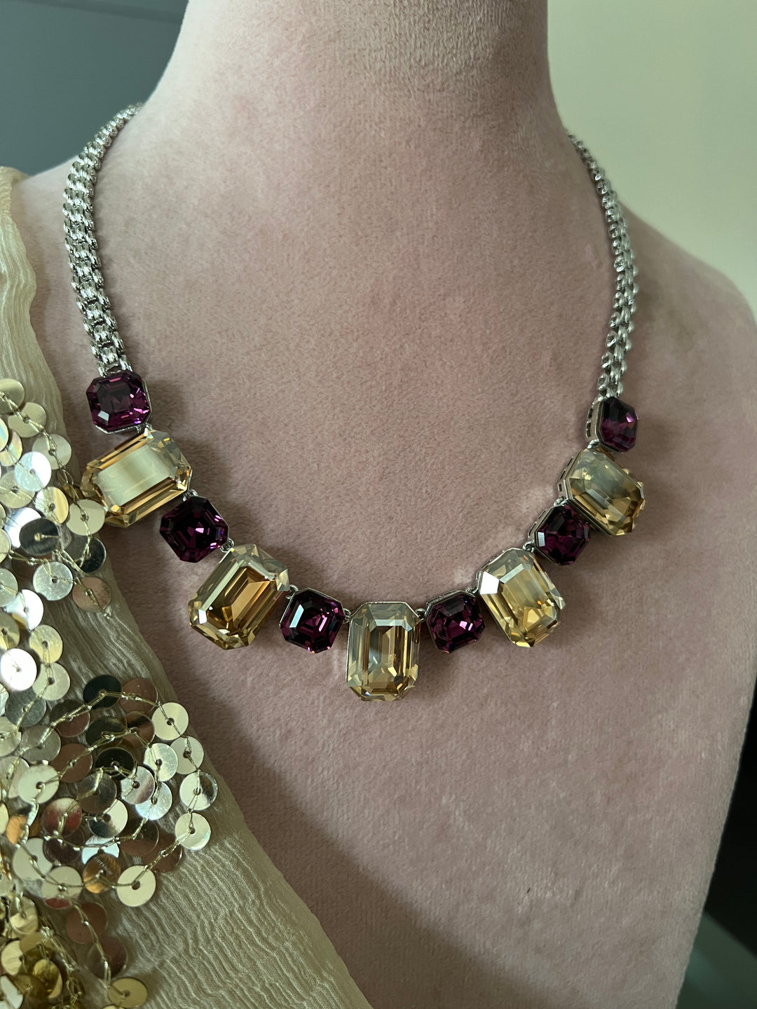 Exquisite Austrian Crystal Necklace Set: Designer Premium Quality