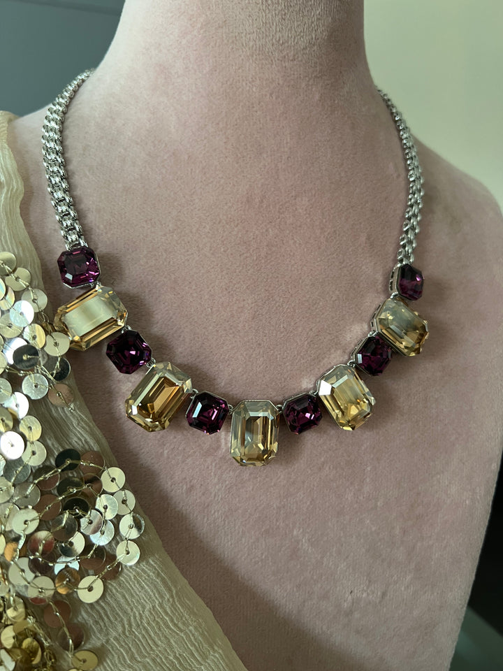 Exquisite Austrian Crystal Necklace Set: Designer Premium Quality