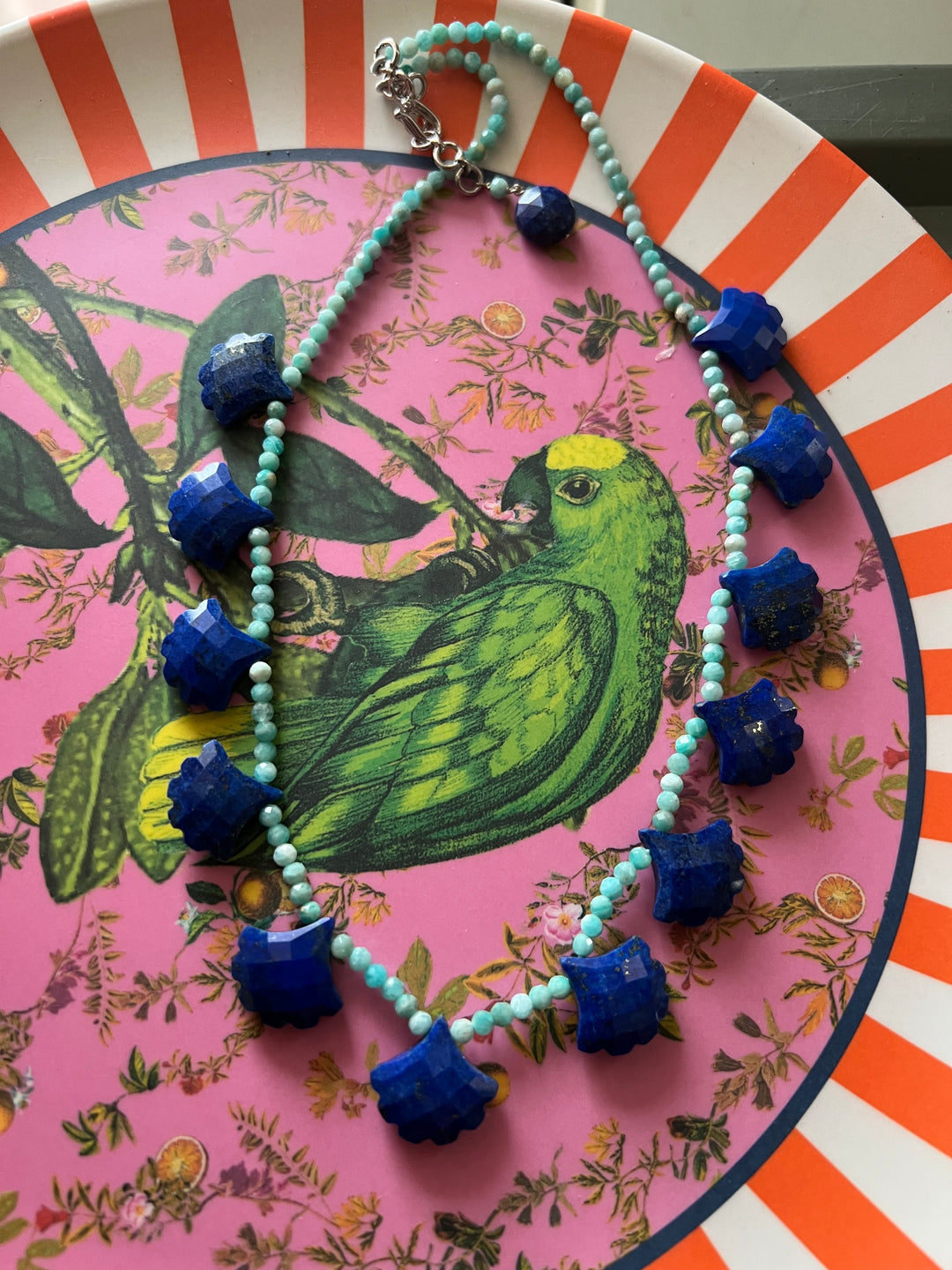 Lapis & Amazonite Necklace – SHIVKA