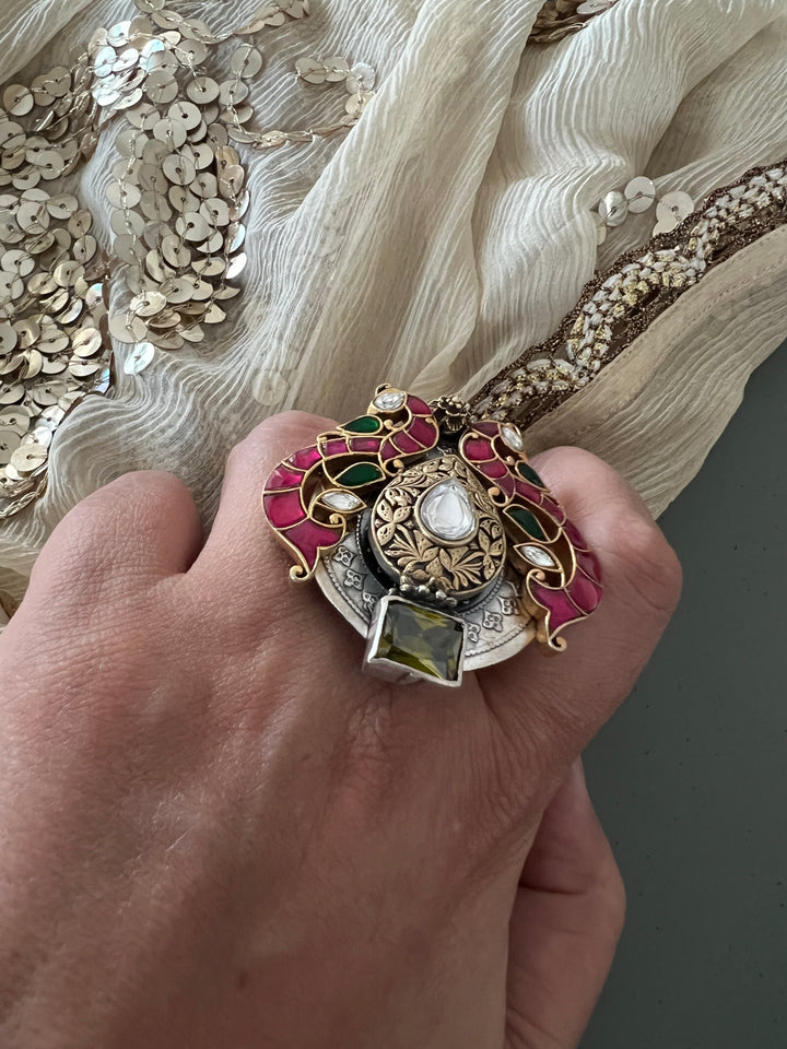 Statement Big 925 Silver Ring – Crafted for Elegance