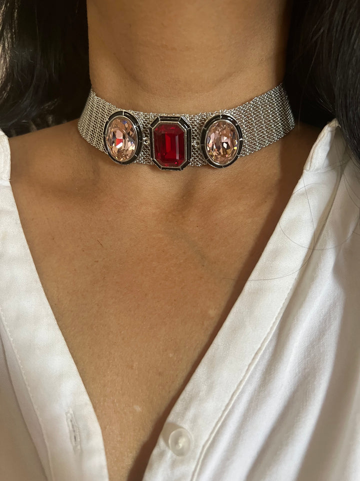 Exquisite Austrian Crystal Necklace Set: Designer Premium Quality