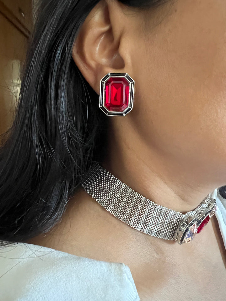 Exquisite Austrian Crystal Necklace Set: Designer Premium Quality