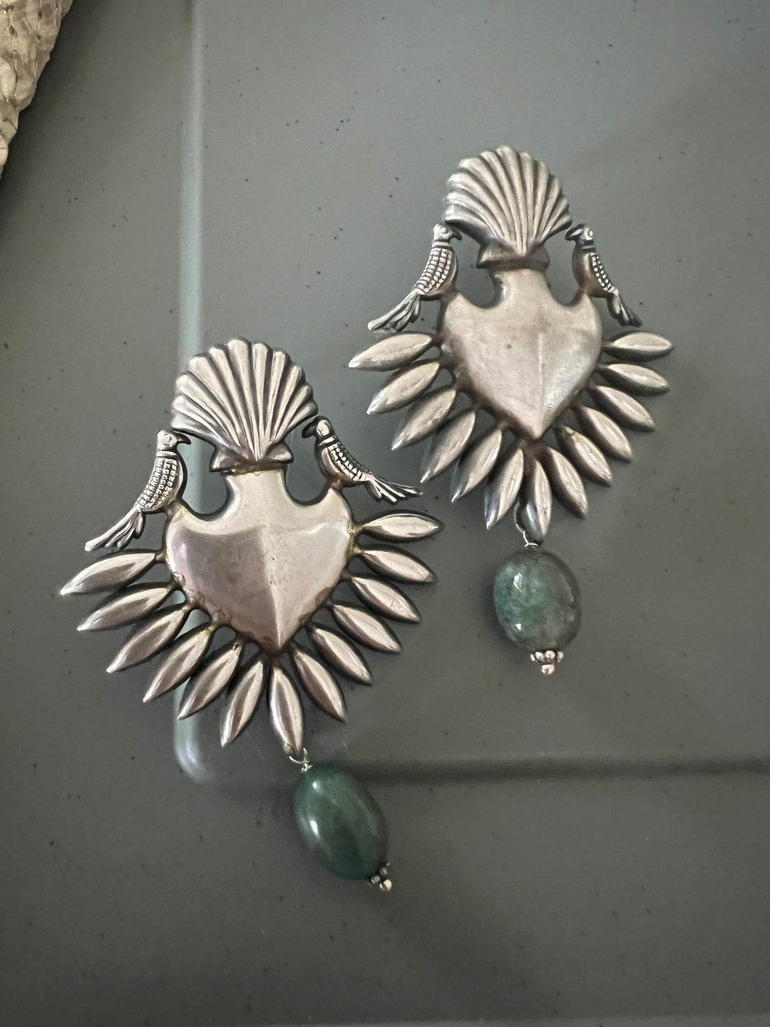 Statement Earrings with Abalone Drops – Perfect for Afternoon Lunches