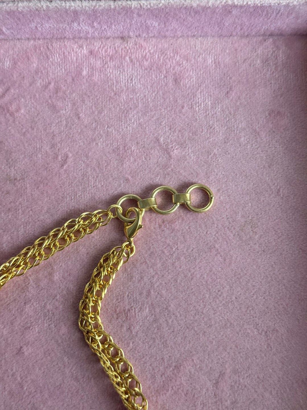 Handmade Raw Amethyst Gold Embedded Necklace | Adjustable Lobster Claw Brass Statement Jewelry