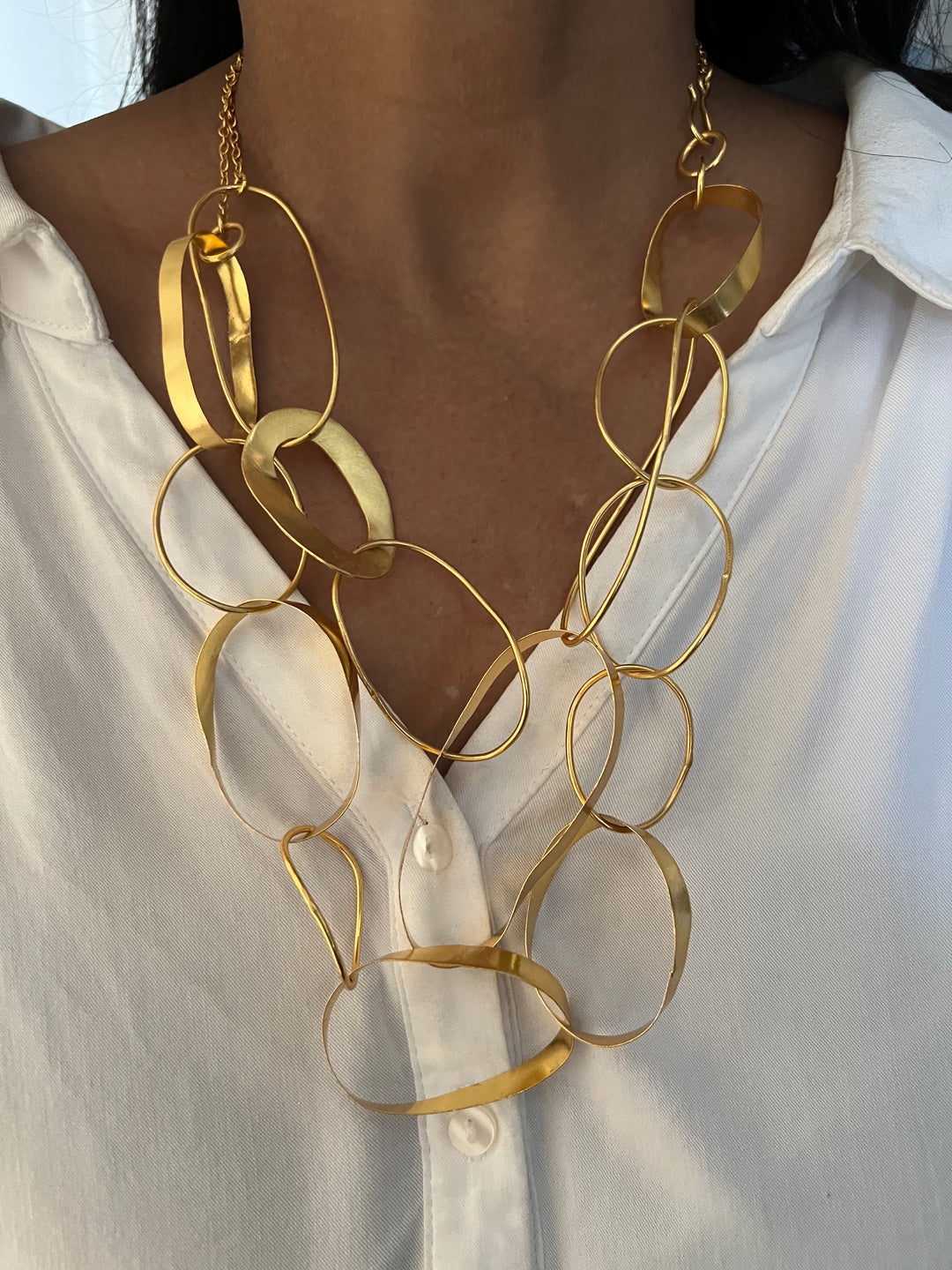 Designer Gold Tone Necklace