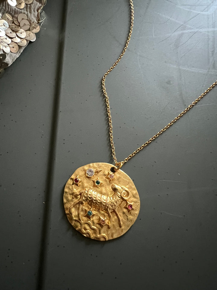 Taurus Zodiac Gemstone Pendant – SHIVKA