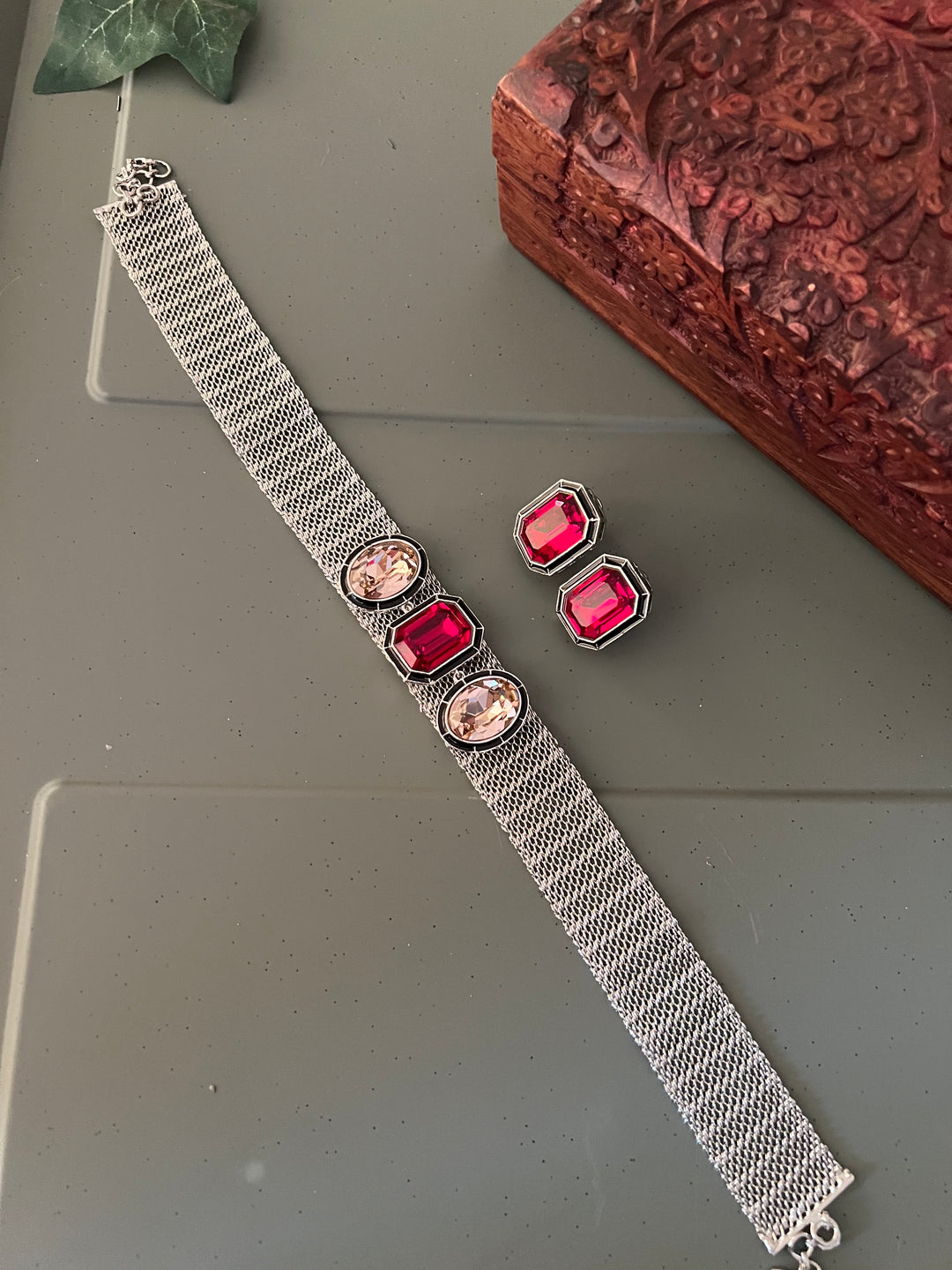 Exquisite Austrian Crystal Necklace Set: Designer Premium Quality