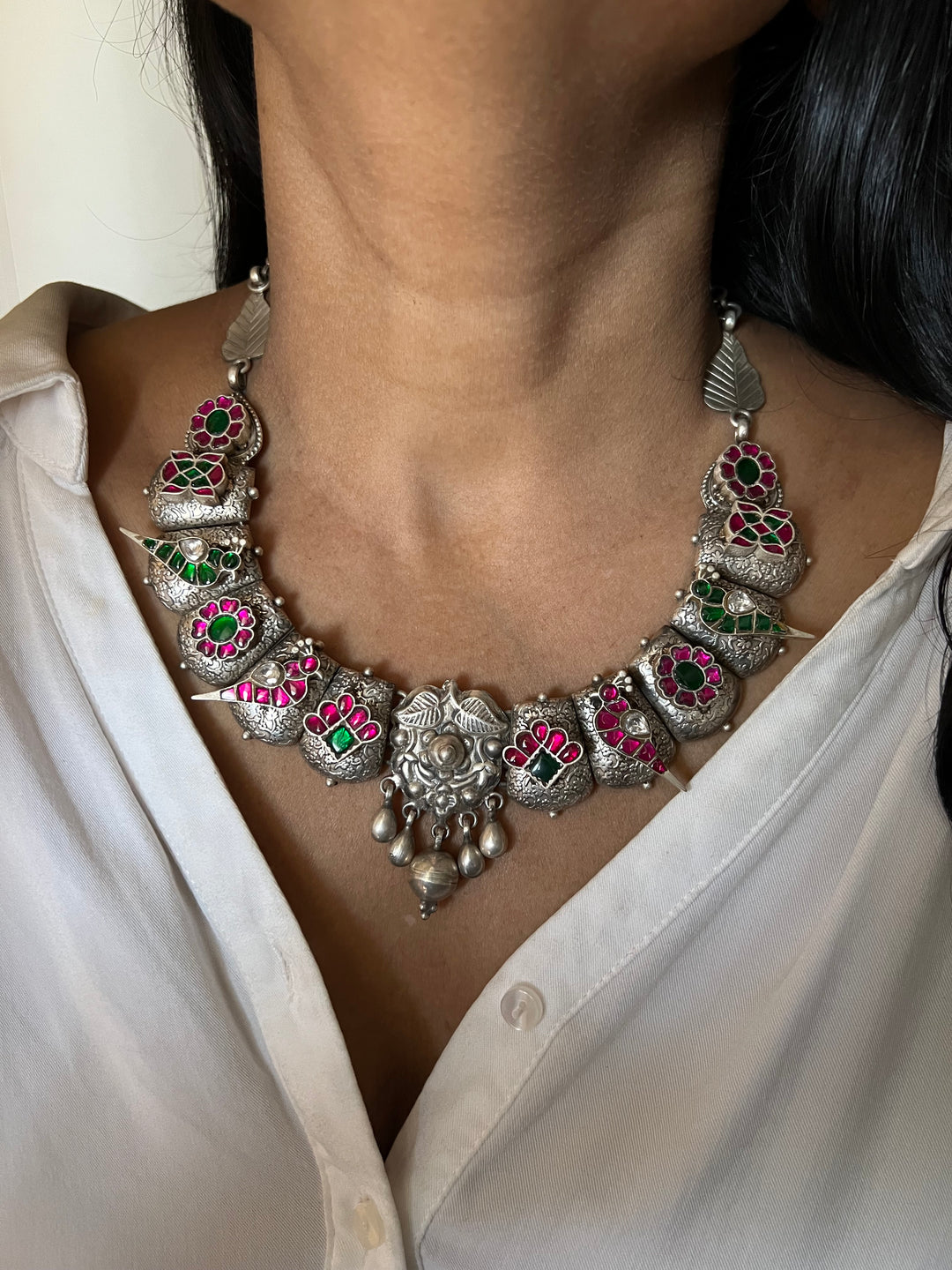 SHIVKA VINTAGE Pure 925 Silver Necklace