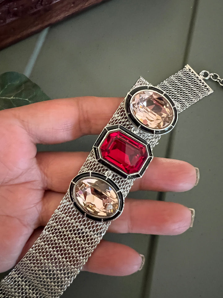 Exquisite Austrian Crystal Necklace Set: Designer Premium Quality