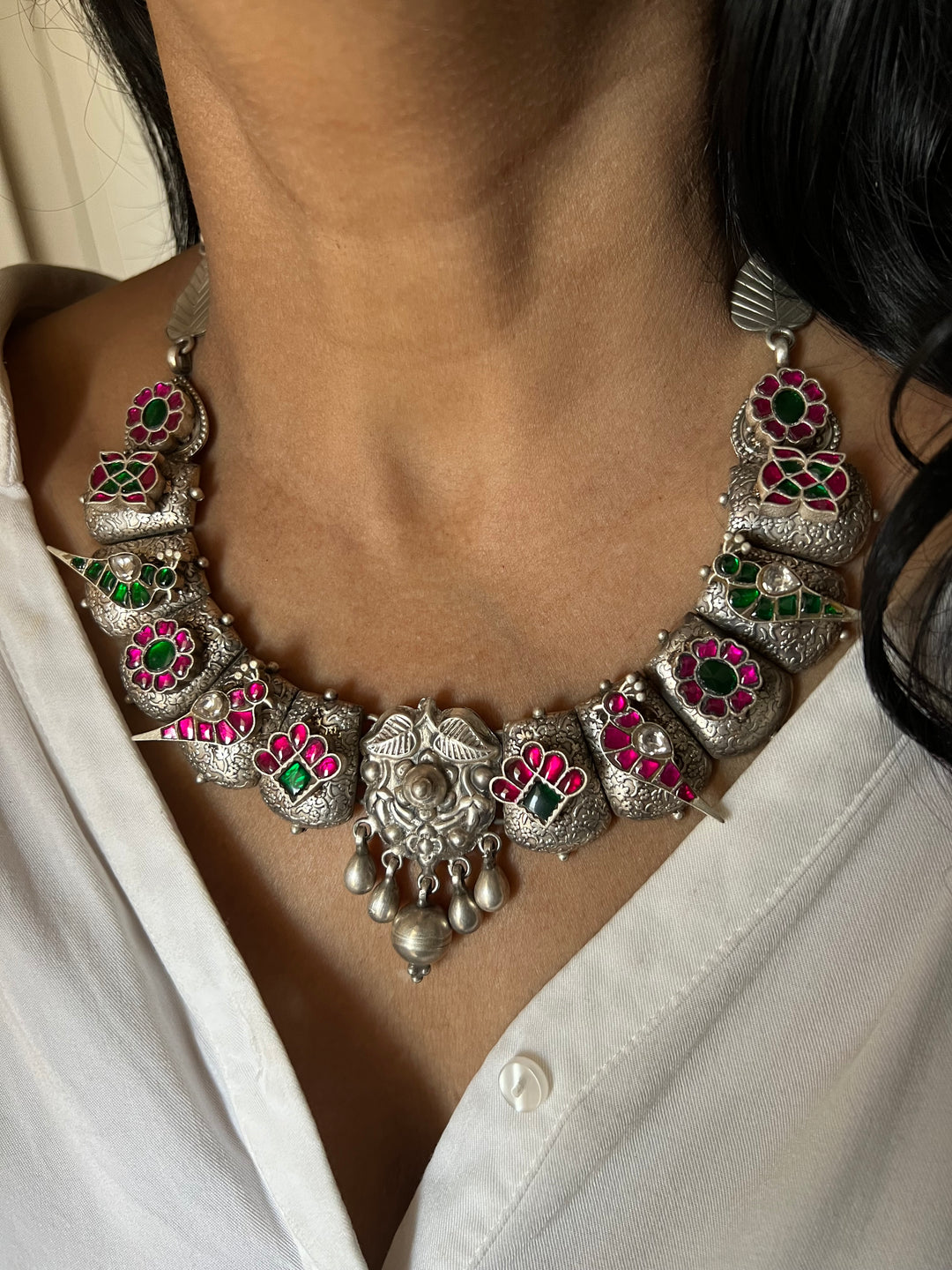 SHIVKA VINTAGE Pure 925 Silver Necklace