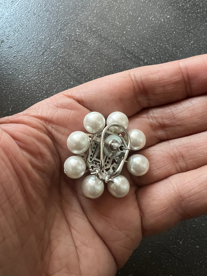Pearl and CZ Studs - Premium Quality, Exquisite Craftsmanship
