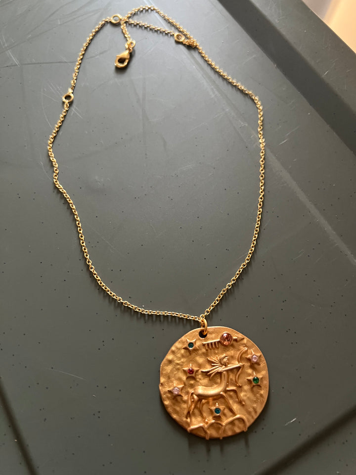 Sagittarius Zodiac Gemstone Pendant – SHIVKA