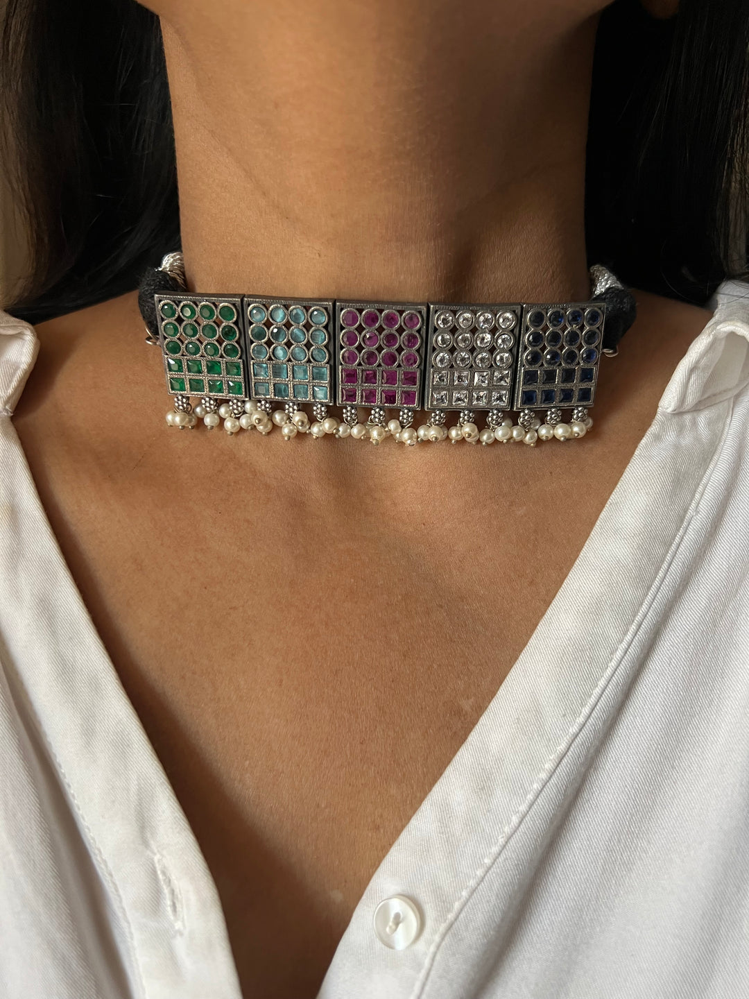 Vintage Tribal Choker with Studs