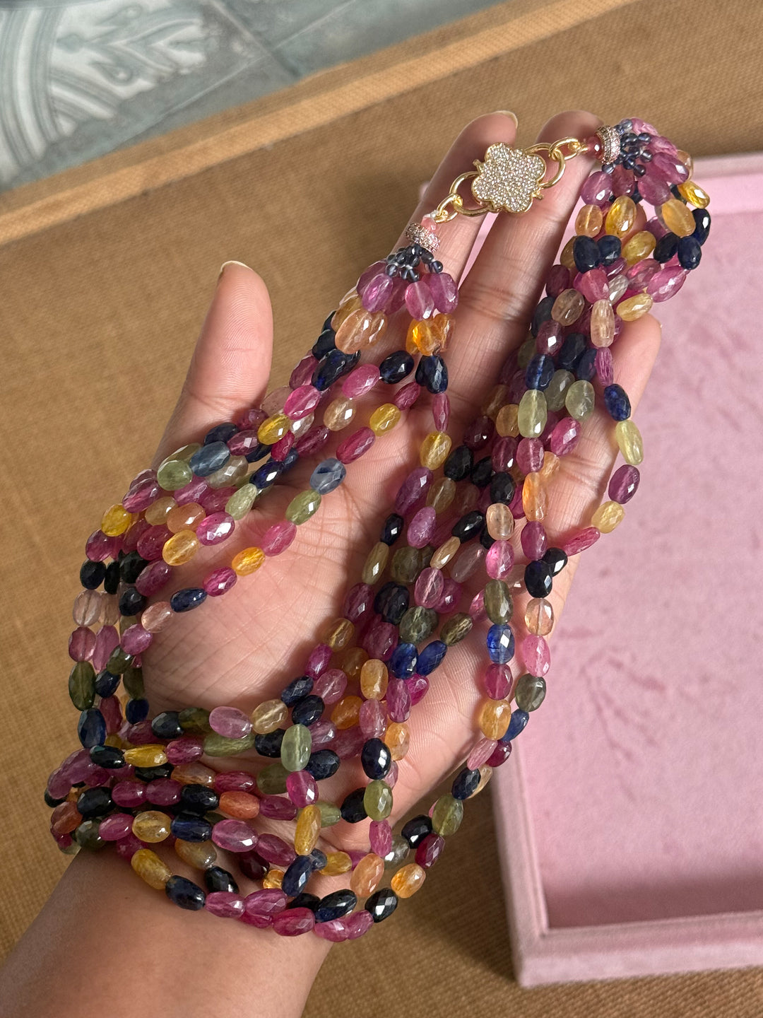 Multi Sapphire Necklace