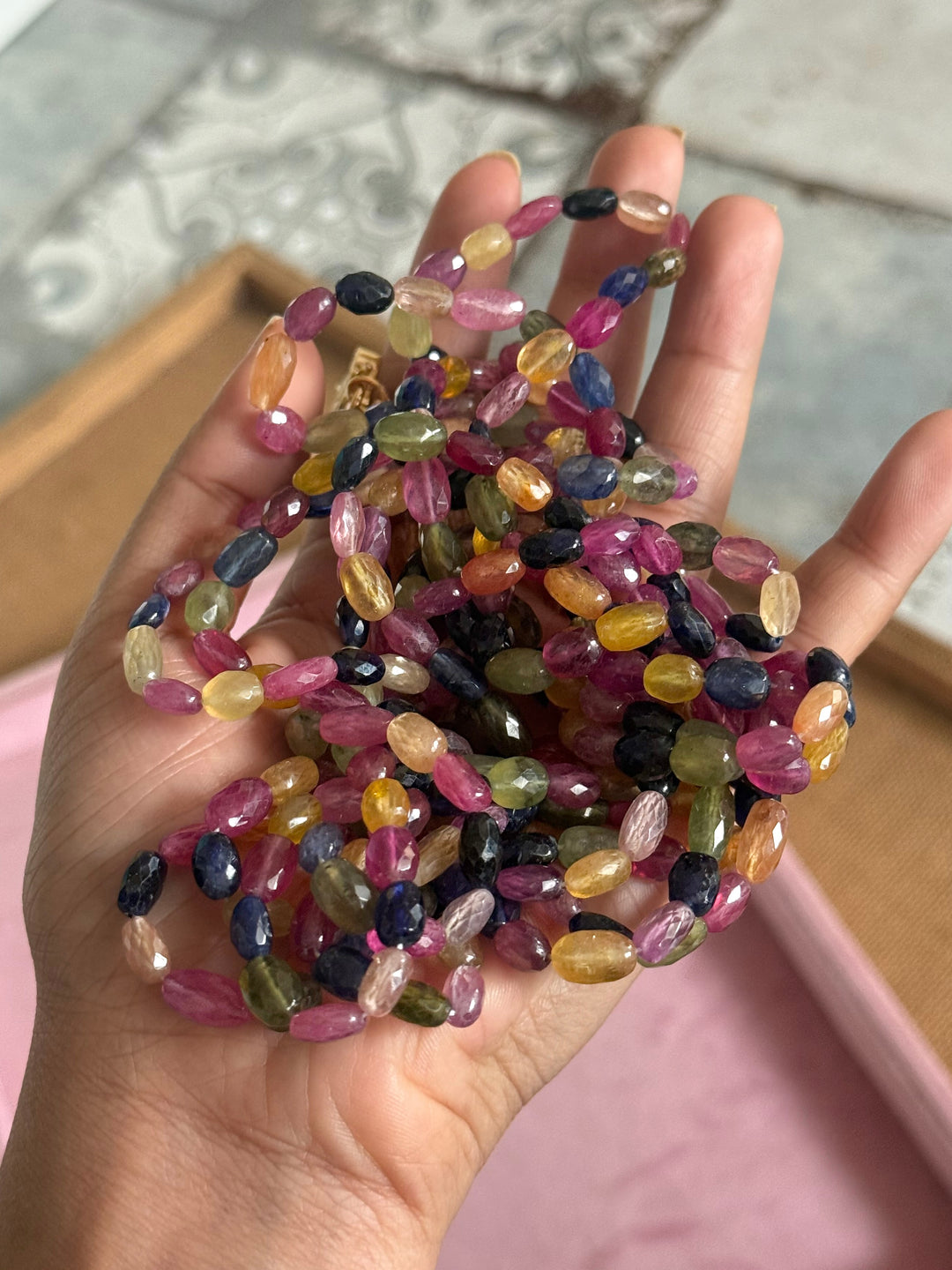 Multi Sapphire Necklace