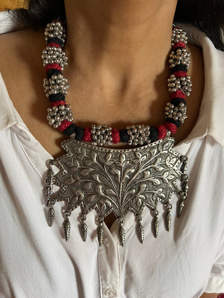 Statement Tribal Pendant Necklace