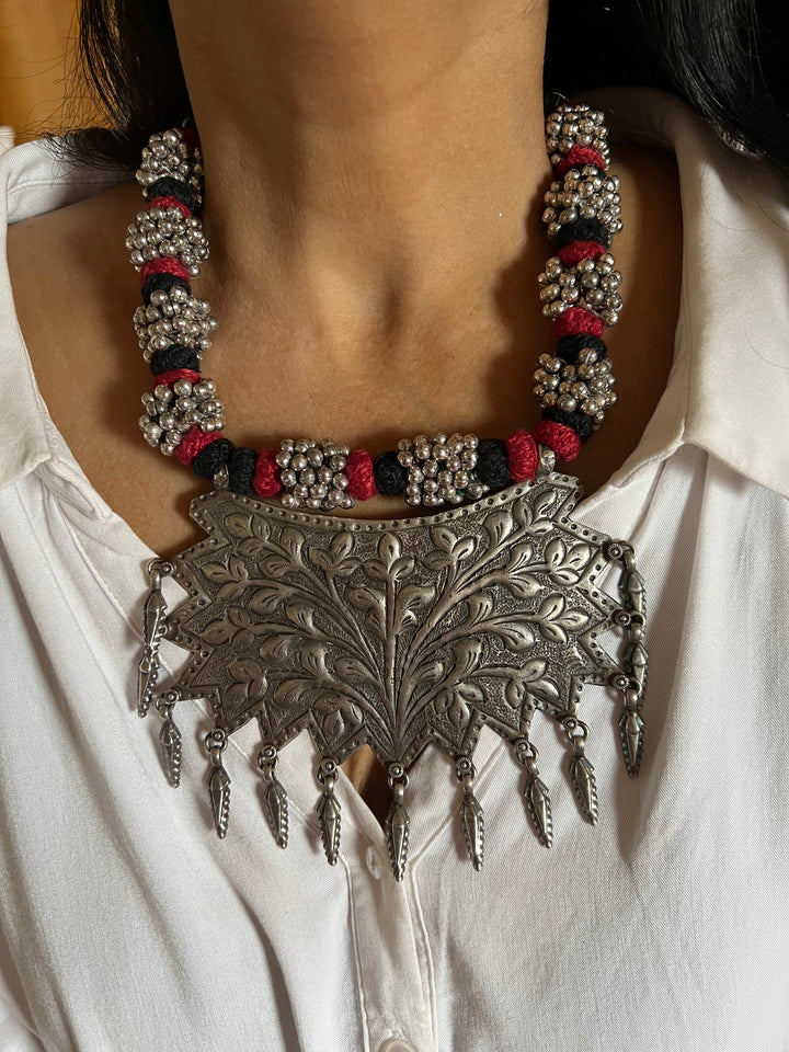 Statement Tribal Pendant Necklace