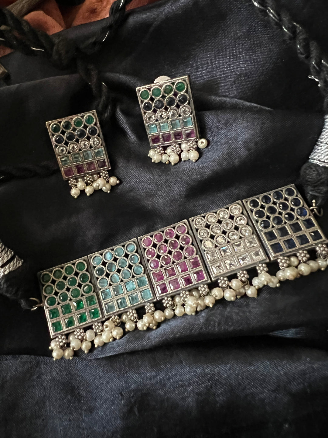 Vintage Tribal Choker with Studs