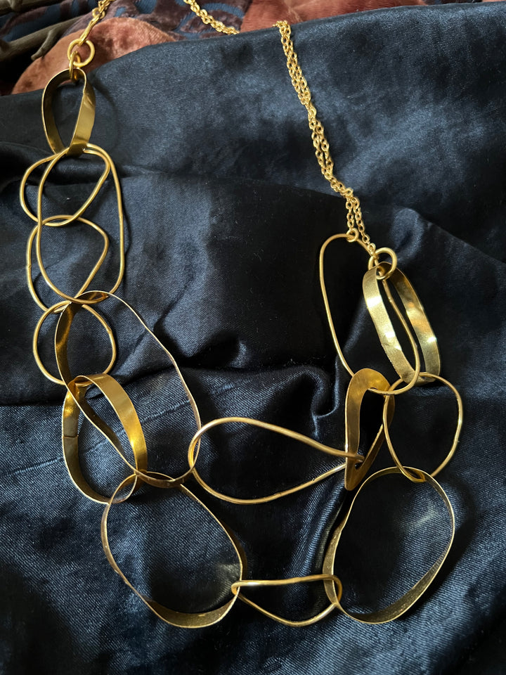 Designer Gold Tone Necklace