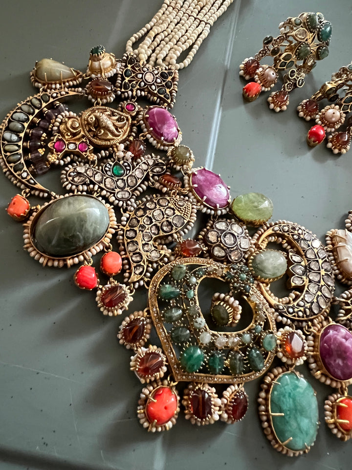 Victorian 925 Silver Necklace Set – Royal One Piece Only