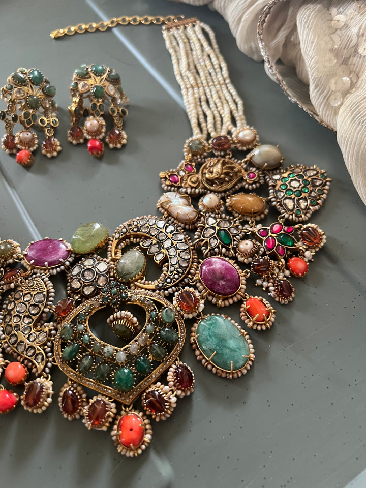 Victorian 925 Silver Necklace Set – Royal One Piece Only