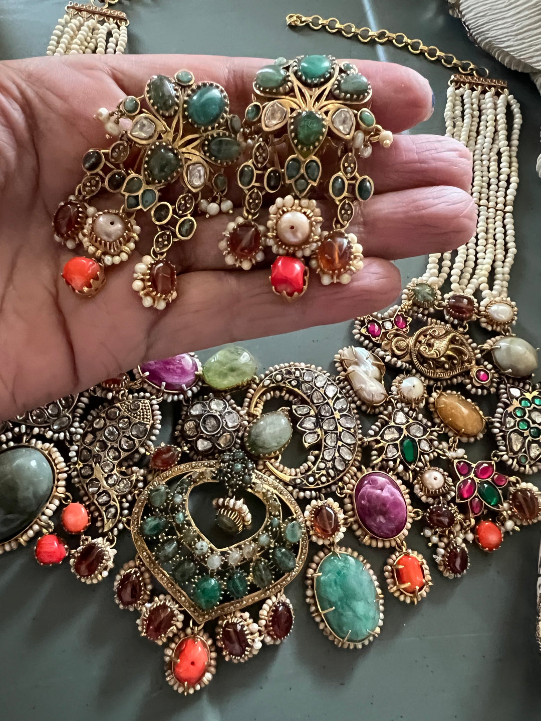 Victorian 925 Silver Necklace Set – Royal One Piece Only