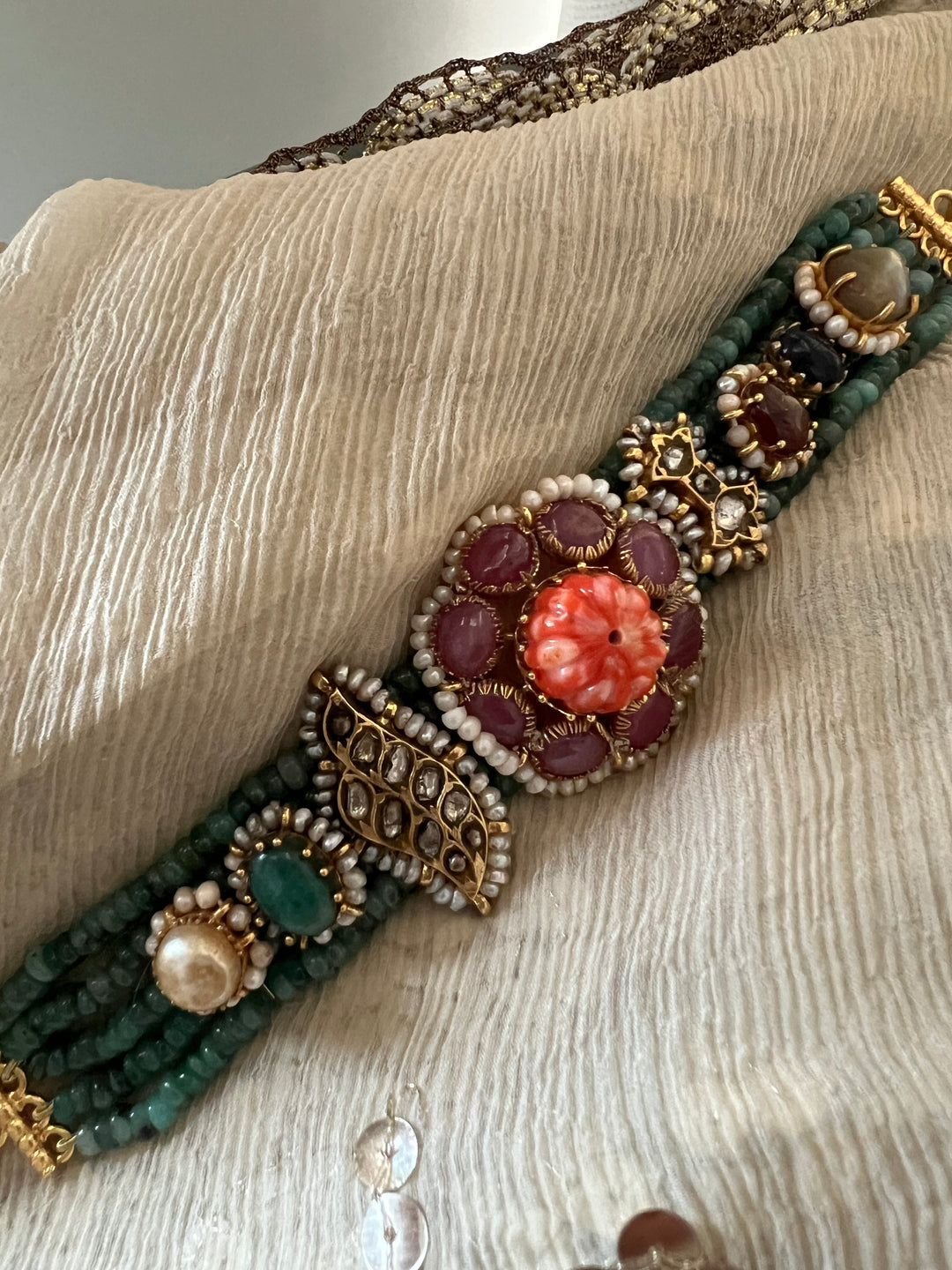 Handmade Vintage Victorian 925 Silver Bracelet