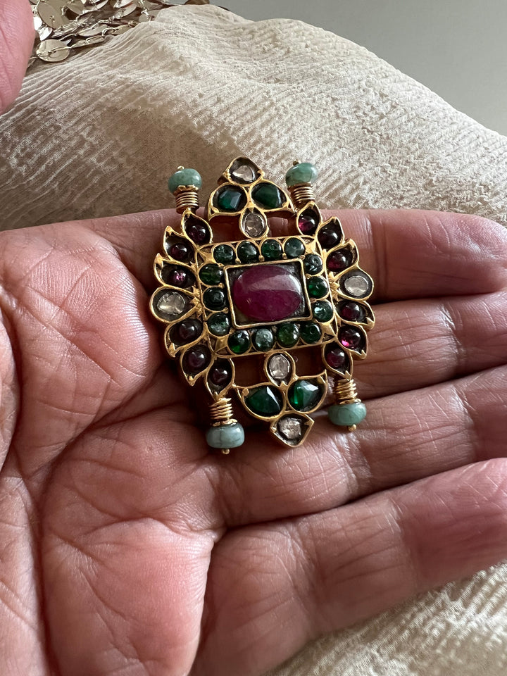 Handmade Victorian 925 Silver Kundan Ring | SHIVKA