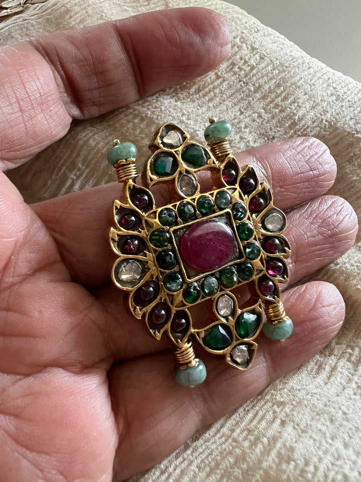 Handmade Victorian 925 Silver Kundan Ring | SHIVKA