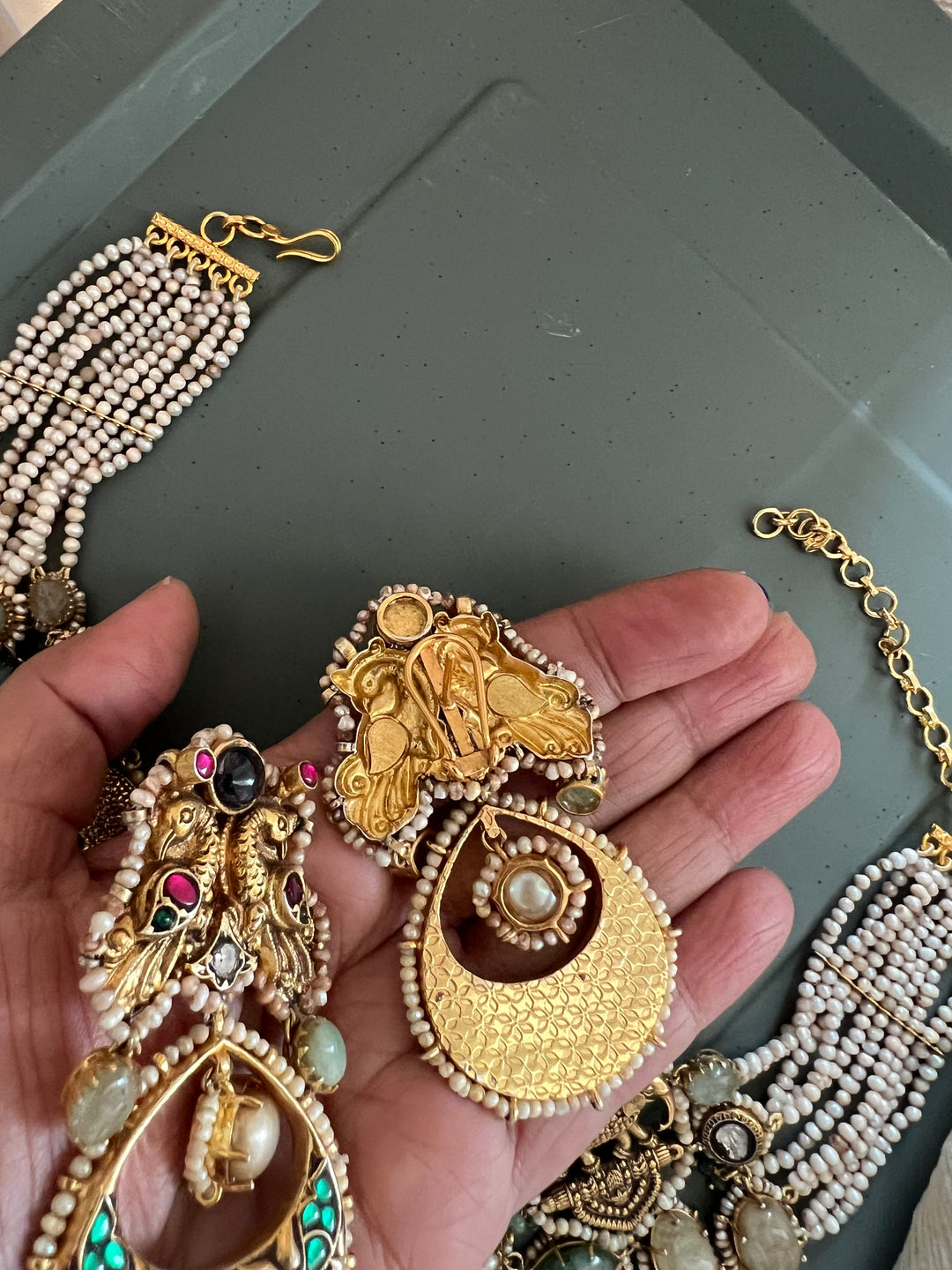 Victorian Silver Bridal Set | SHIVKA