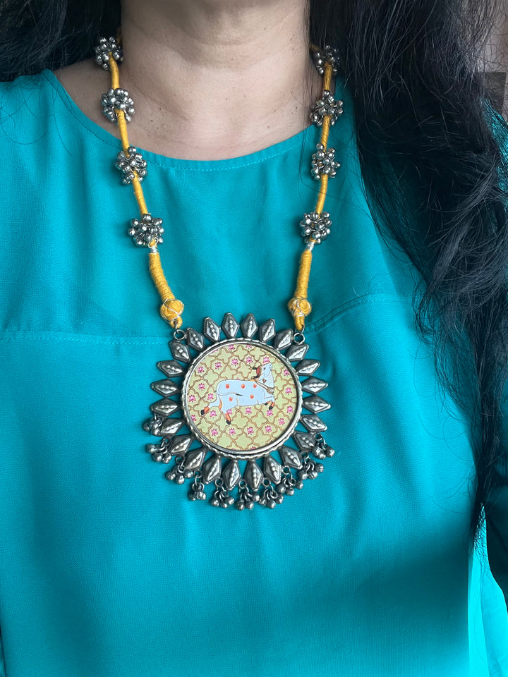 Statement Tribal Handpainted Necklace