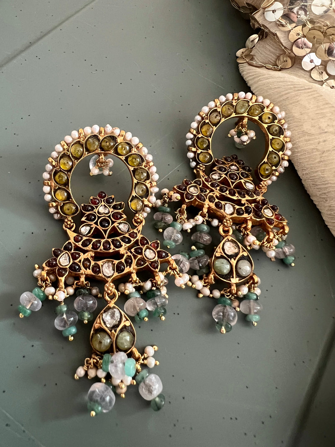 Handmade Vintage Victorian 925 Silver Earrings